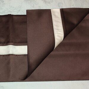 MATOUK 100% EGYPTIAN COTTON SATEEN NOCTURNE 600TC 21x41 BRN/IVORY KING CASE